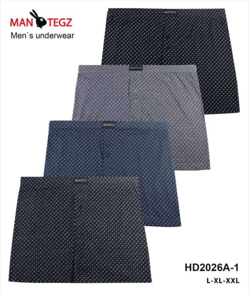 Bokserki męskie Roz L-2XL, Mix kolor Paczka 24 szt